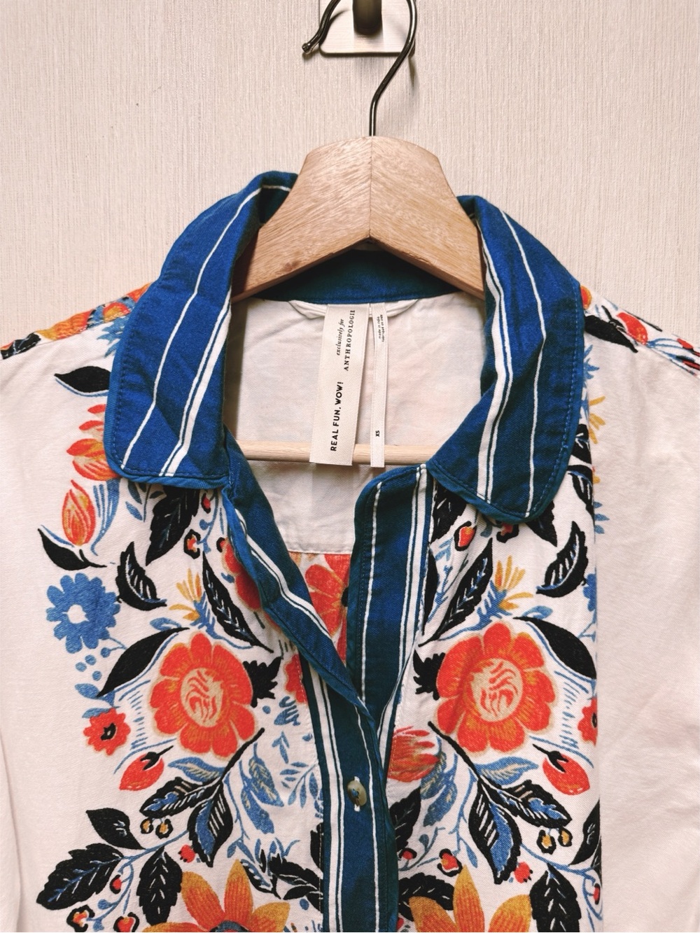 Anthropologie Real Fun, Wow! Floral Pajama Set, Size XS - Picture 3 of 16